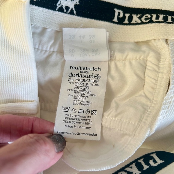Pikeur Full Seat Breeches in White Size 28 - Picture 5 of 5